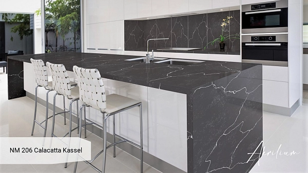 Искусственный камень Искусственный камень Neomarm Calacatta Kassel NM 206 в листах