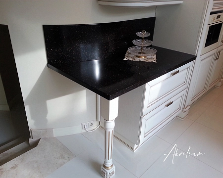 Столешница из искусственного акрилового камня Staron Tempest Bronzestar FB154