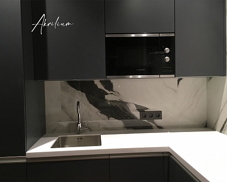 Столешница из искусственного акрилового камня Staron Bright White BW010