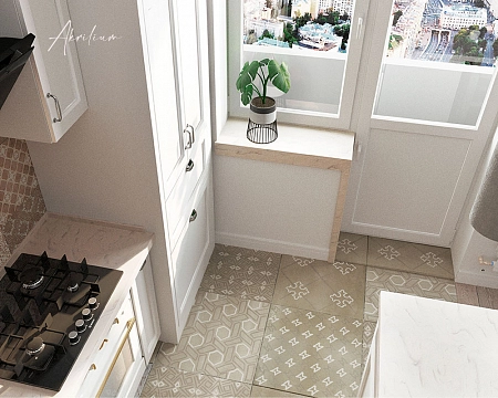 Столешница из искусственного акрилового камня Grandex Hazel Flow M-701