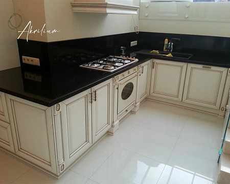 Столешница из искусственного акрилового камня Staron Tempest Bronzestar FB154