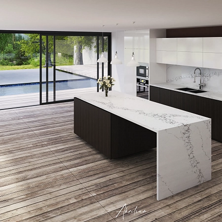 Кварцевый агломерат VicoStone BQ 8628 STATUARIO