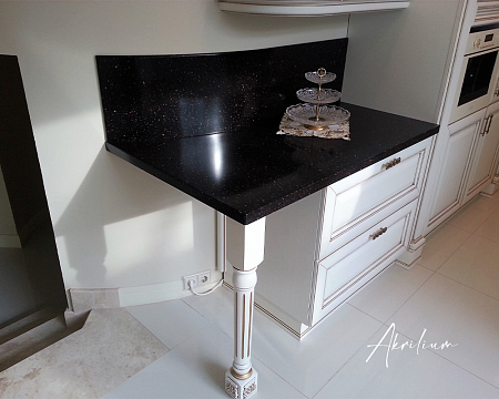 Столешница из искусственного акрилового камня Staron Tempest Bronzestar FB154