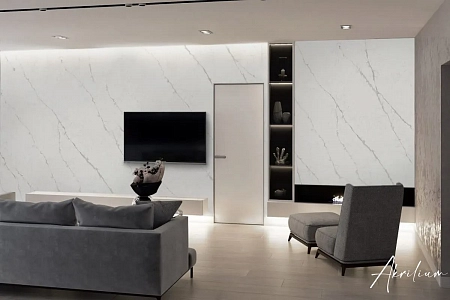 Кварцевый агломерат EtnaQuartz EQHM 002 Calacatta Venato