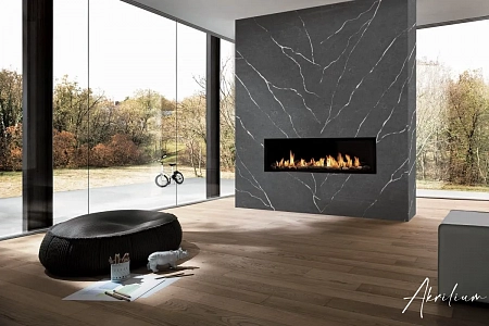 Кварцевый агломерат EtnaQuartz EQHM 007 Grey Marquina